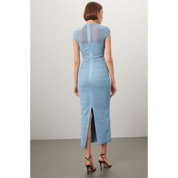 Herve Leger Light Blue Dress - Picture 3 of 10